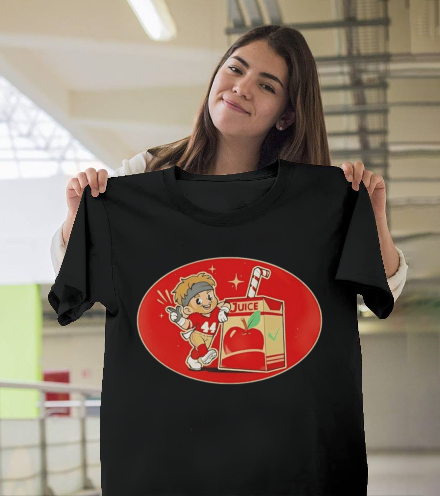 San Francisco 49ers Kyle Juszczyk Juice Box Cartoon 44 Football Player T-Shirt