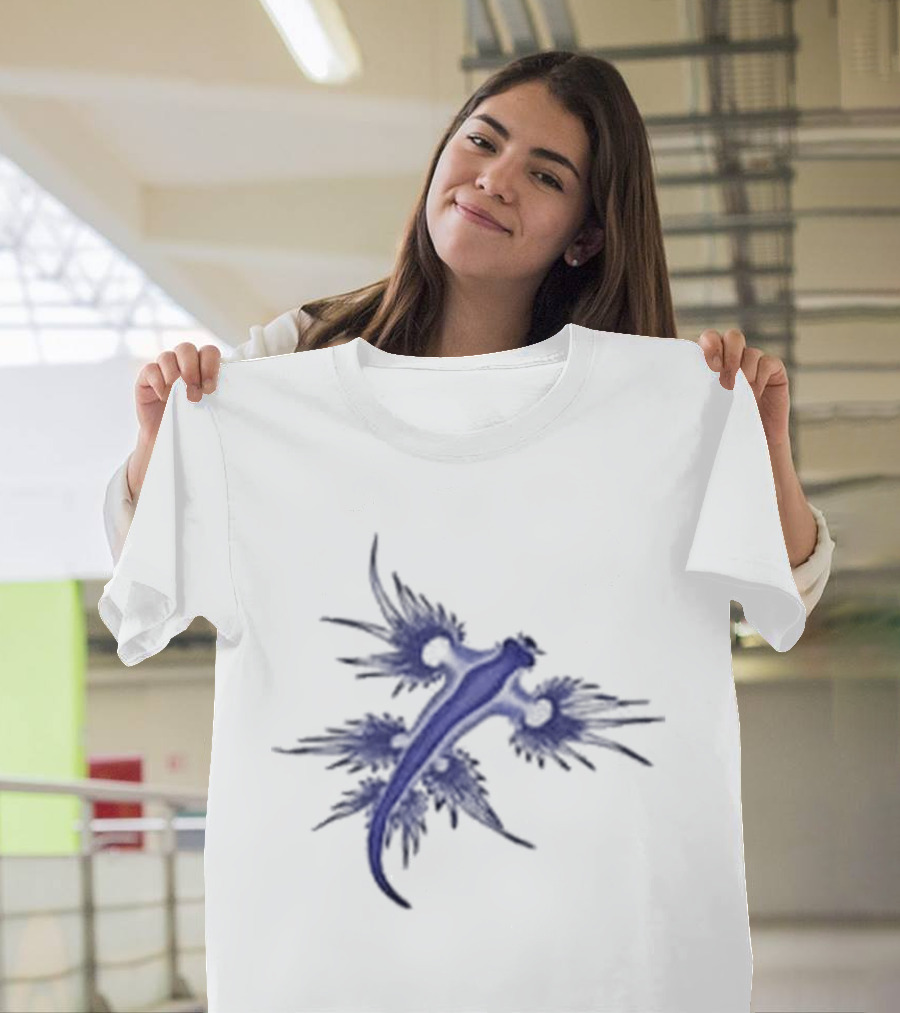 Blue Dragon Sea Slug Glaucus Atlanticus Nature Beauty T-Shirt