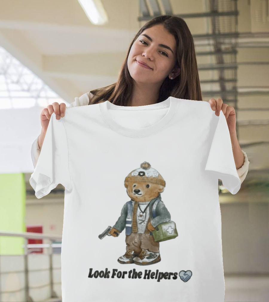 Bryan Bear Look For The Helpers Teddy With Winter Hat And First Aid Kit T-Shirt