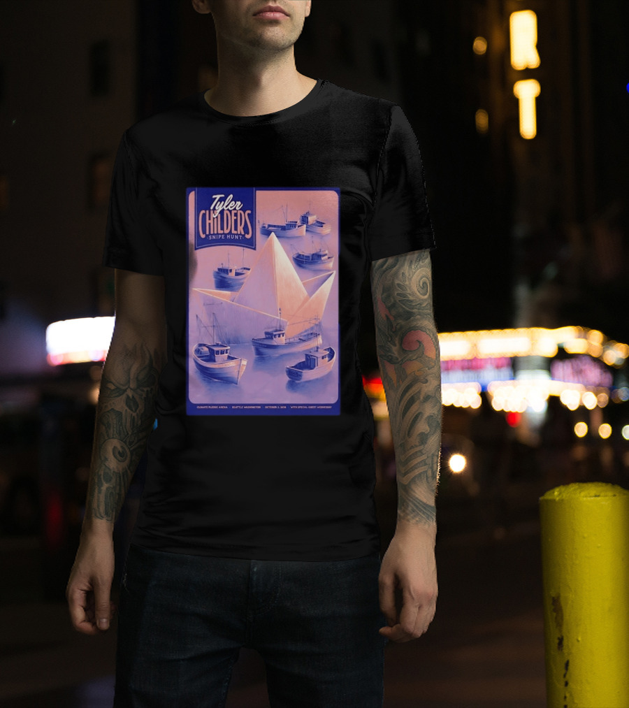 Tyler Childers Snipe Hunt Climate Pledge Arena Seattle Washington October 3 2026 With Special Guest Vermescal T-Shirt