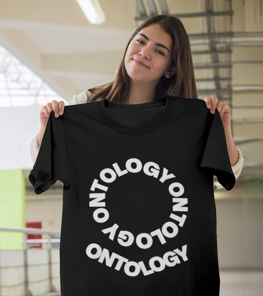 Pope Leo Wear Ontology Text Spiral T-Shirt