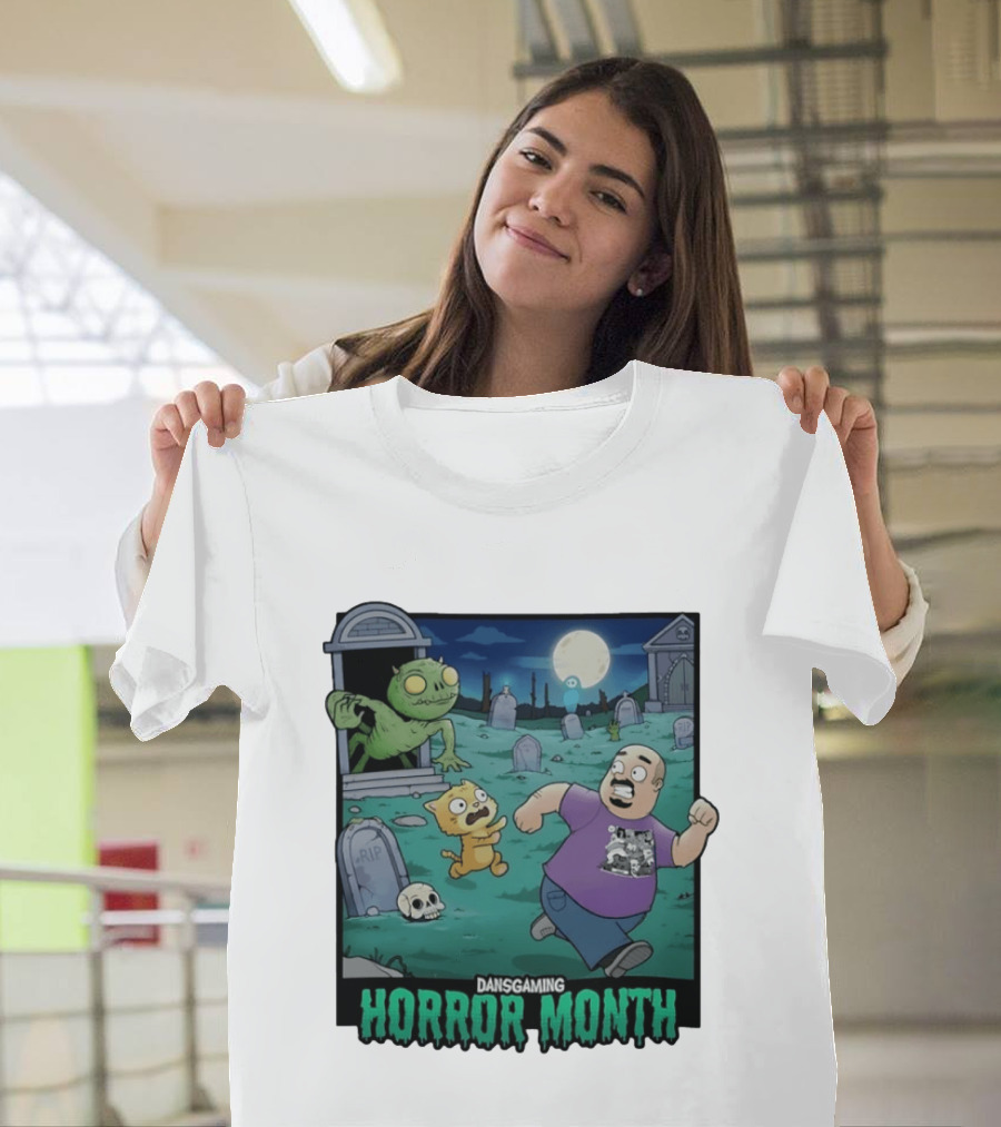 DansGaming Horror Month Twitch Streamer Graveyard Adventure T-Shirt