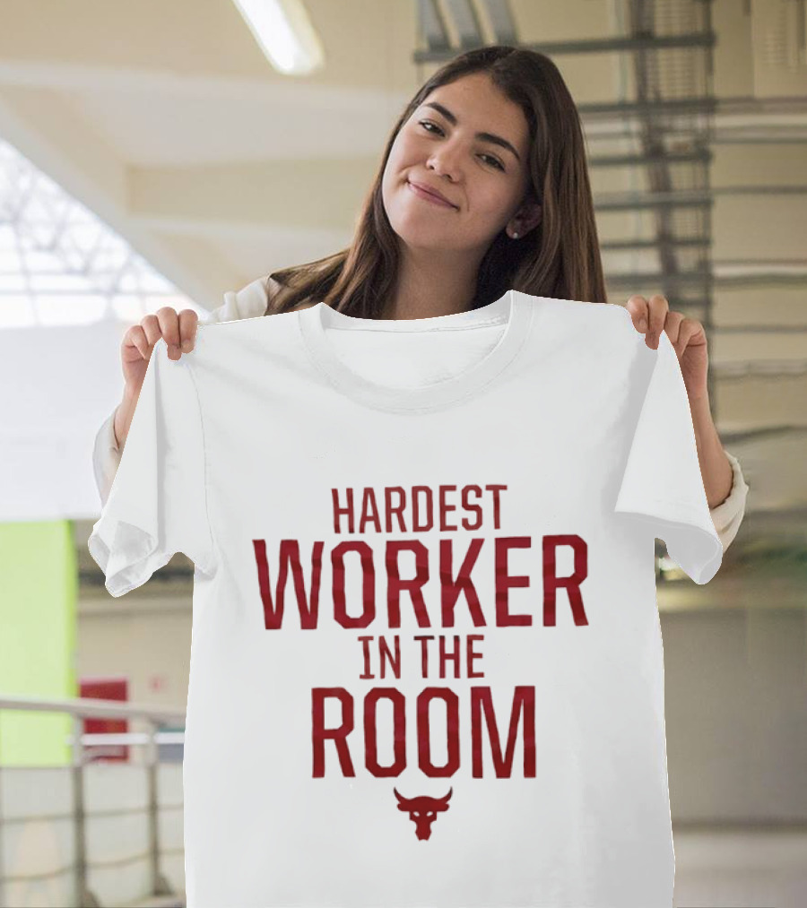 Hardest Worker In The Room Bull Icon Dwayne The Rock Johnson T-Shirt