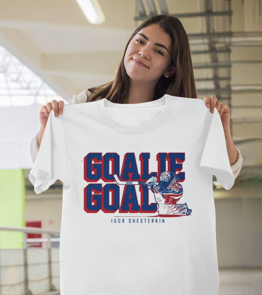 Igor Shesterkin Goalie Goal New York Rangers T-Shirt