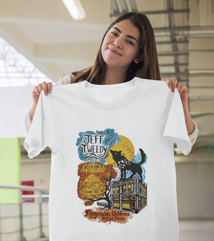 Jeff Tweedy September 24 25 2026 With Mavis Staples FitzGeralds Outdoors Berwyn Illinois T-Shirt