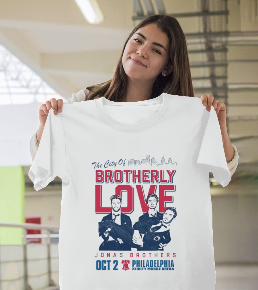 The City Of Brotherly Love Jonas Brothers Philadelphia October 2concert T-Shirt