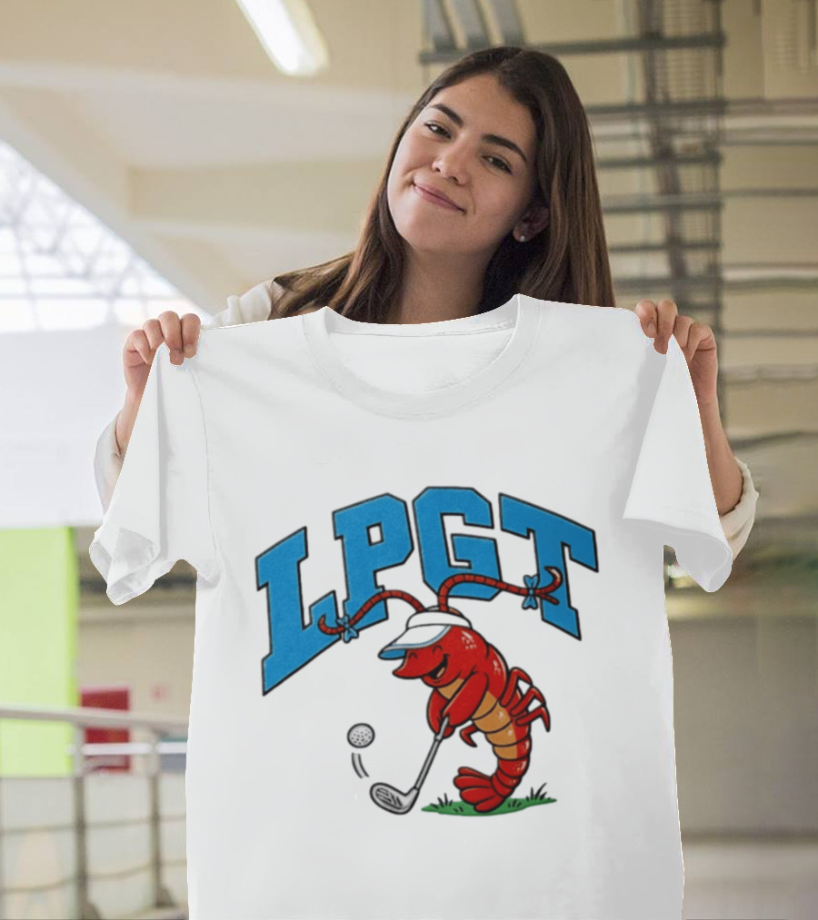 Lobster Playing Golf LPGT Fun T-Shirt