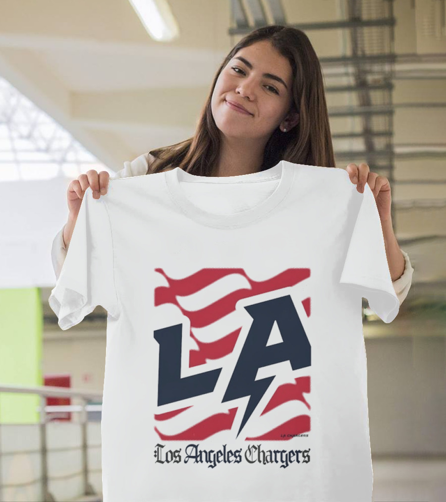 Los Angeles Chargers LA Football Bold Team Spirit T-Shirt