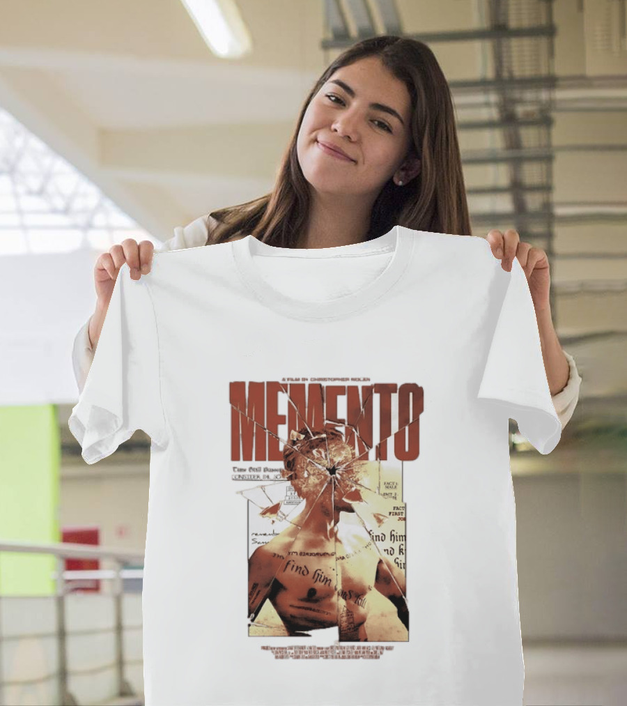 Memento Christopher Nolan Guy Pearce Crime Thriller T-Shirt