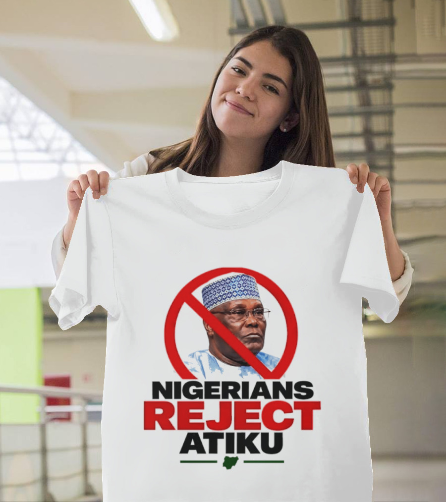 Nigerians Reject Atiku Political Protest Red Circle Image T-Shirt