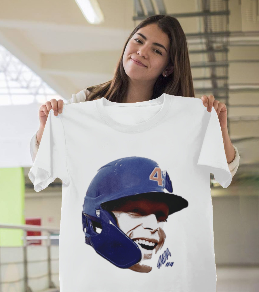 Pete Crow Armstrong Chicago Cubs Big Head Number 40 Baseball T-Shirt