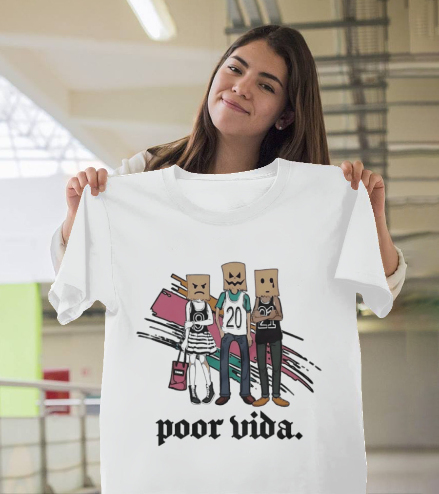 Poor Vida Paper Bag Heads 9 20 21 T-Shirt