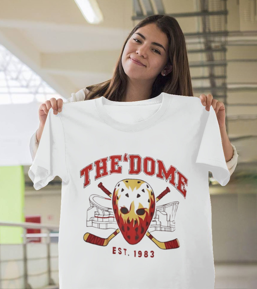 The Dome Est 1983 Hockey Mask Crossed Sticks Arena T-Shirt