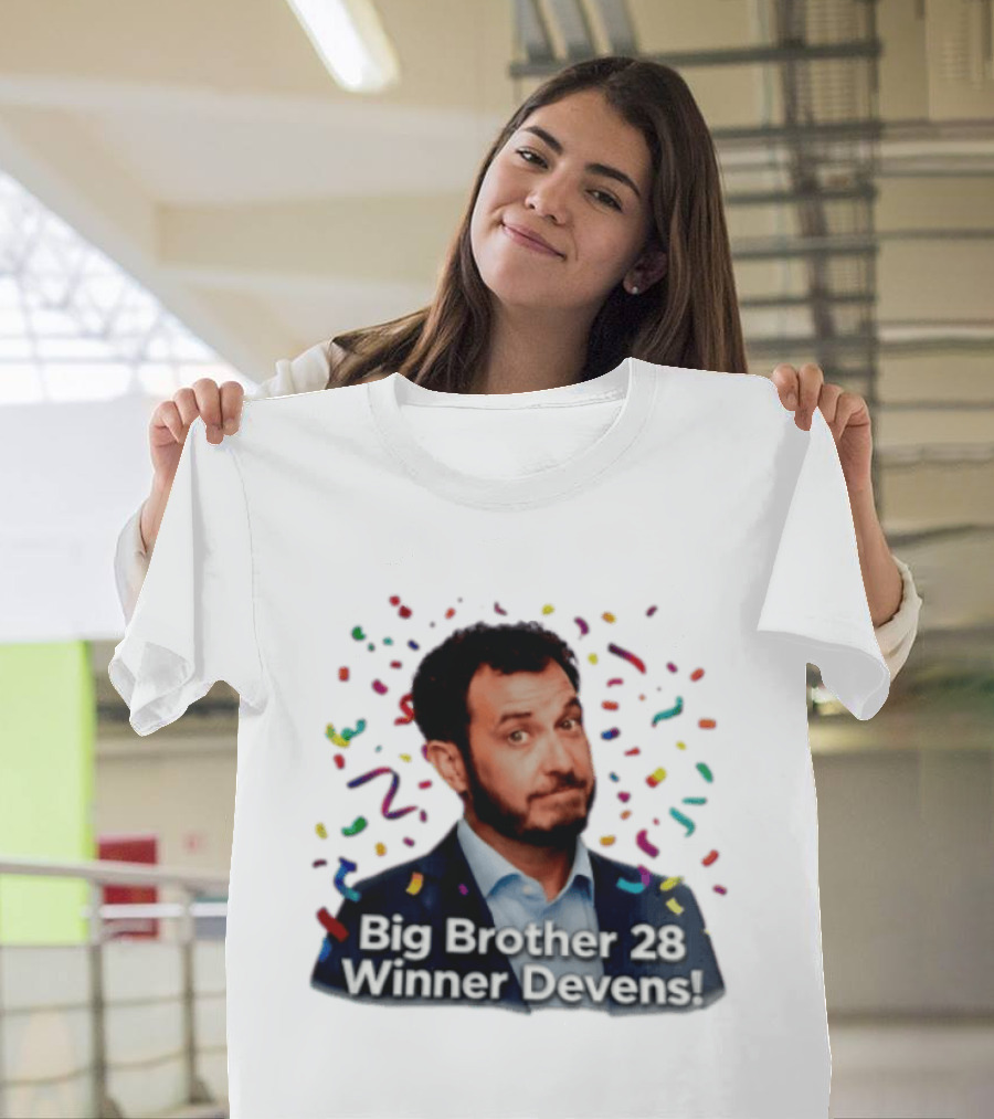 Big Brother 28 Winner Devens Celebration Confetti T-Shirt