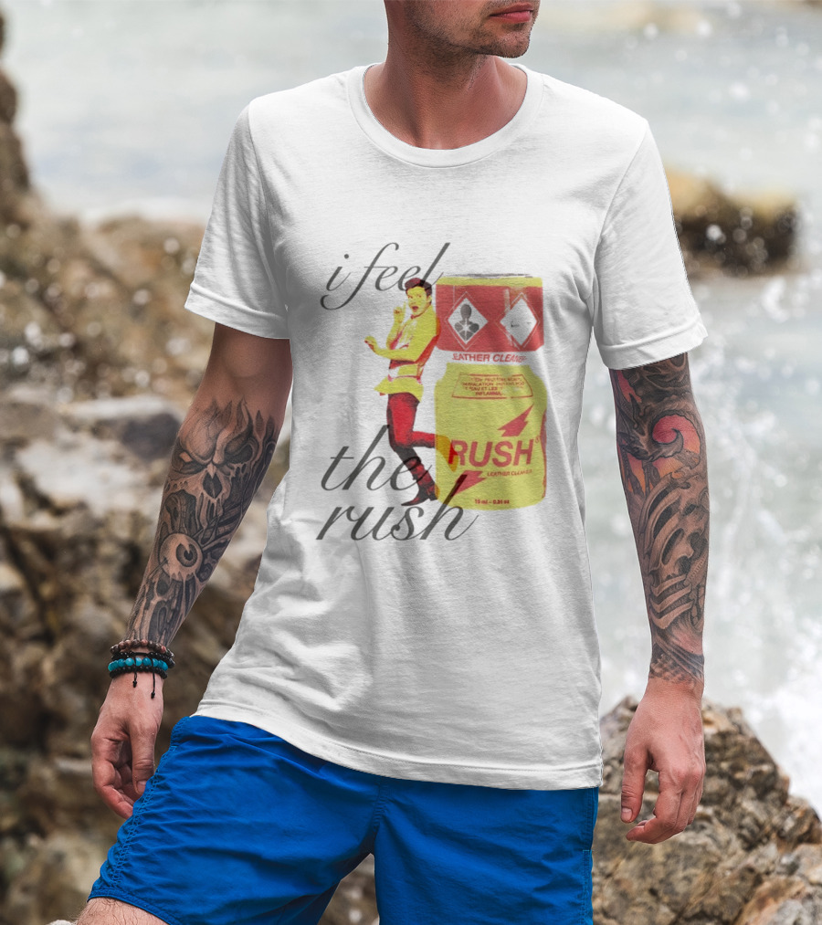 I Feel The Rush Leather Cleaner Chris Colfer T-Shirt