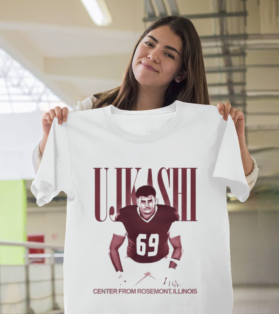 Ujkashi 69 Center Football Player From Rosemont Illinois T-Shirt