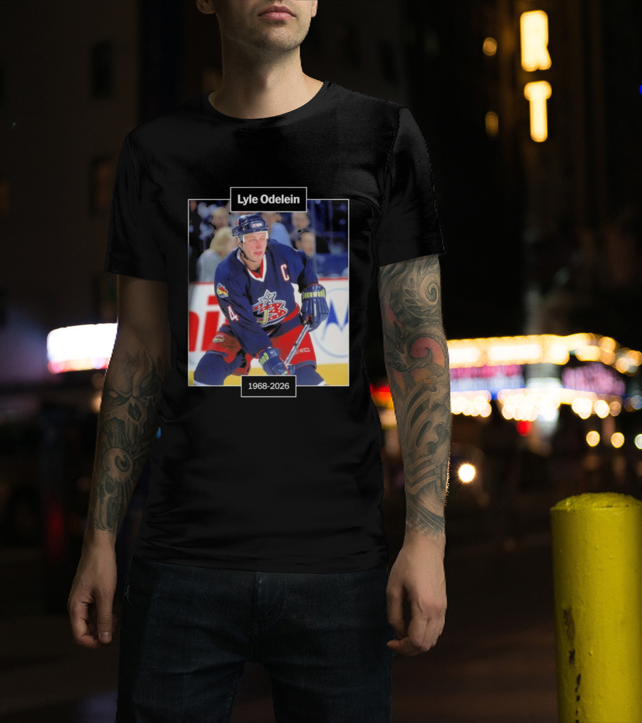 Lyle Odelein Hockey Player 1968 2026 Memorial T-Shirt