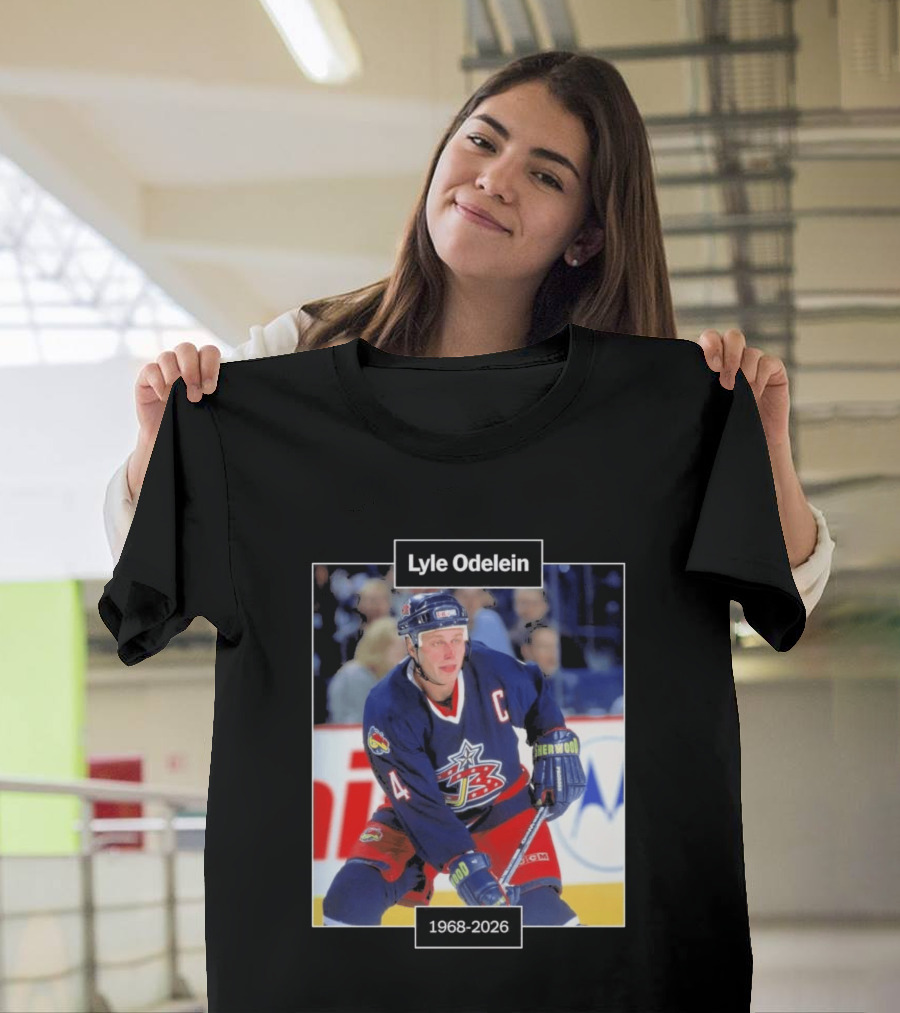 Lyle Odelein Hockey Player 1968 2026 Memorial T-Shirt