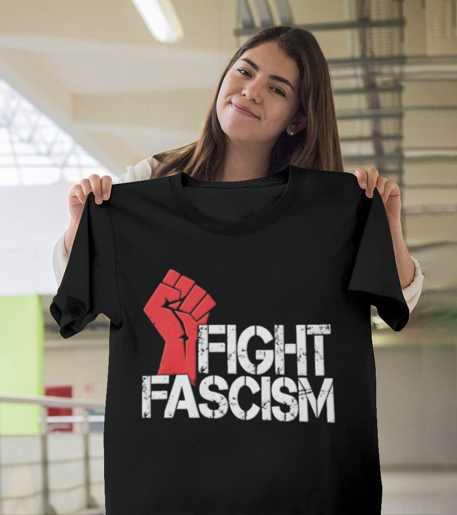 Mike Myers Red Fist Fight Fascism T-Shirt