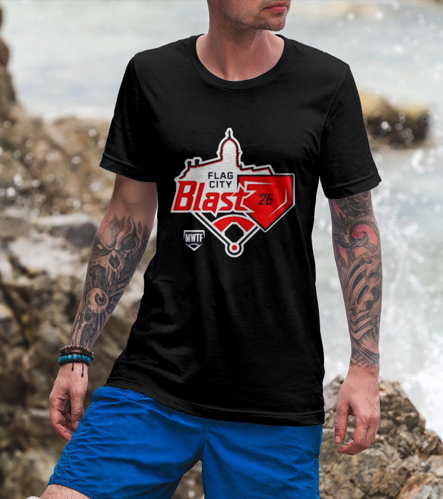 7th Annual Flag City Blast Softball '26 MWTF Event T-Shirt