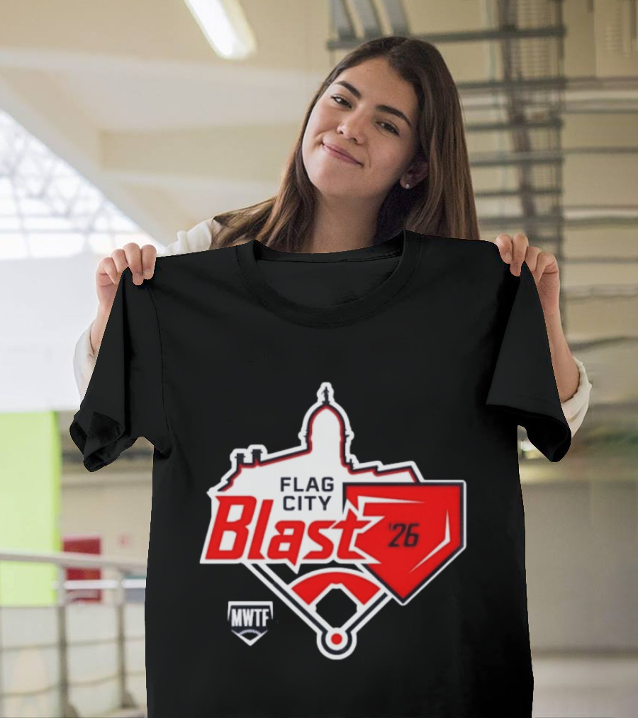 7th Annual Flag City Blast Softball '26 MWTF Event T-Shirt