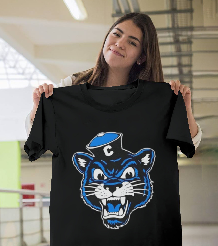 Columbia University Blue Panther Head T-Shirt