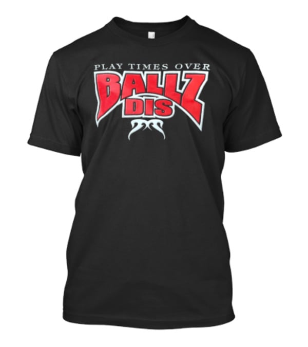 Play Times Over Ballz DIS Red Tribal T-Shirt