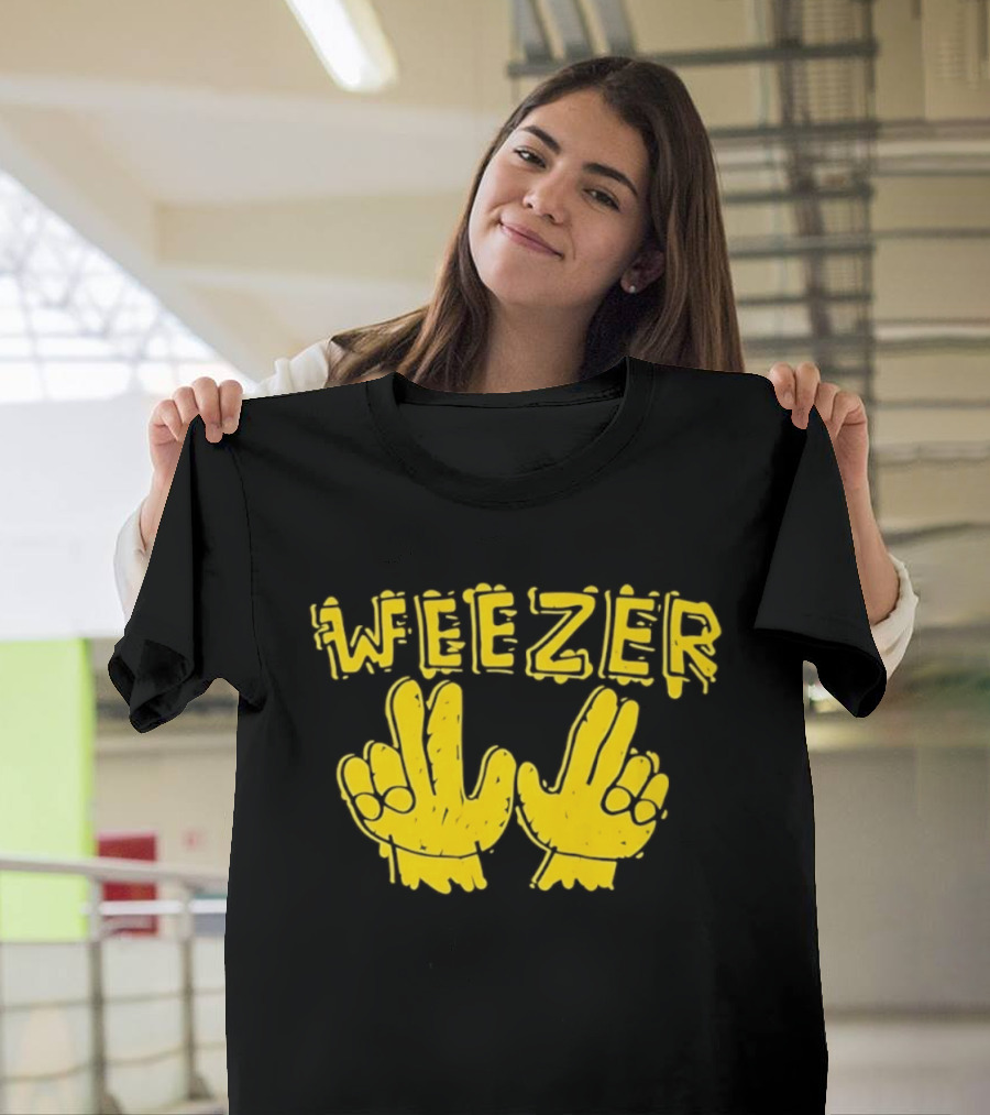 Weezer Hand Sign Alternative Rock T-Shirt