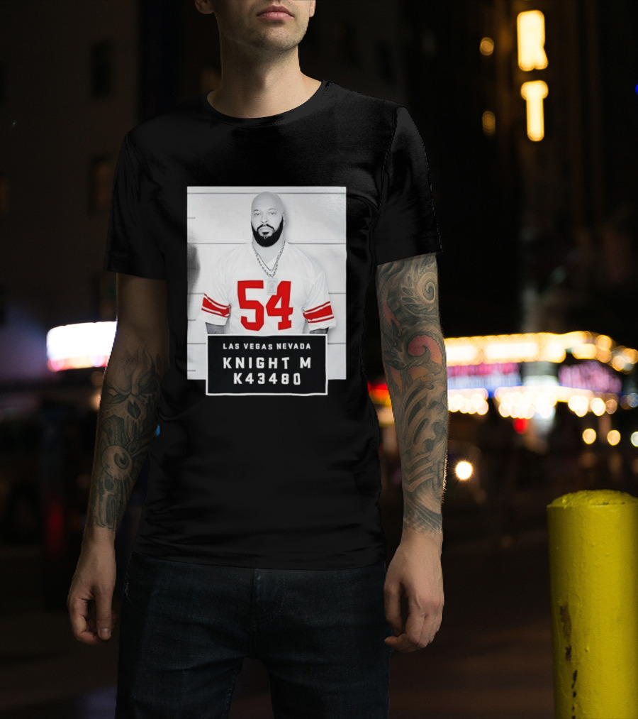 Las Vegas Nevada Shot 54 Knight M K43480 Death Row Records T-Shirt