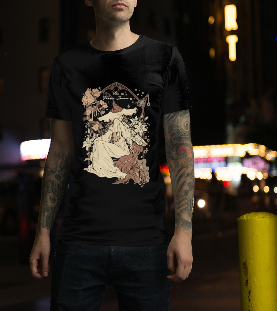The Faerie Queen Woman With Wings Floral Arch Fantasy T-Shirt