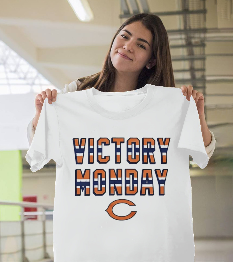 Victory Monday Chicago Bears Fans Celebration T-Shirt