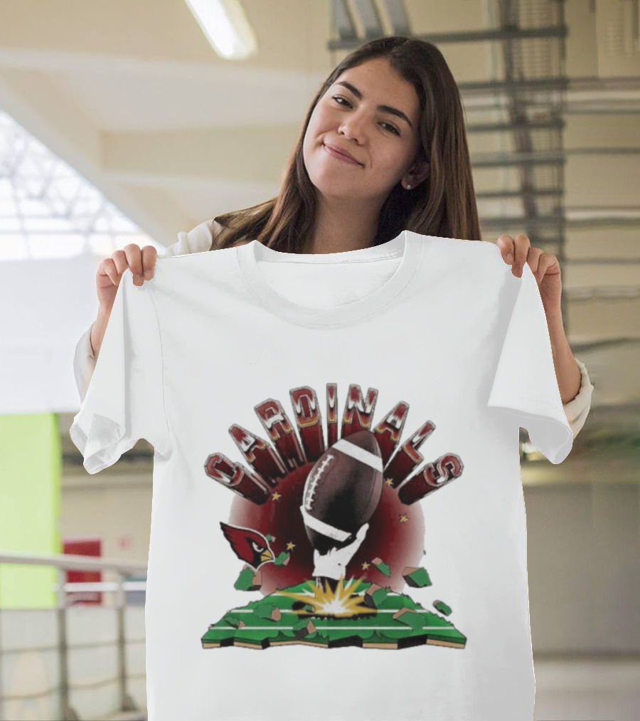 Cardinals 2026 Explode Clubhouse Football Breakthrough T-Shirt
