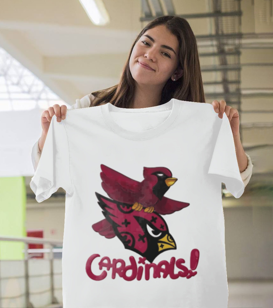 Arizona Cardinals Red Bird Iconic Fan Gear T-Shirt