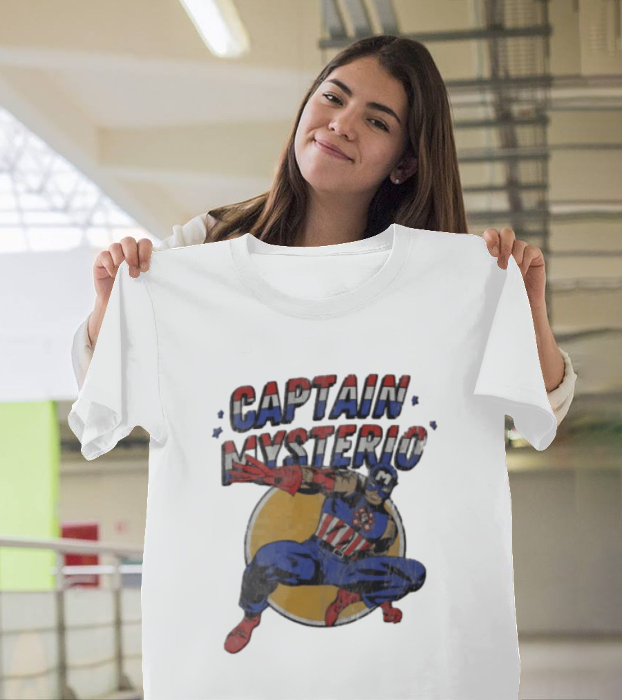 Captain Mysterio America Costume Wrestling Hero T-Shirt
