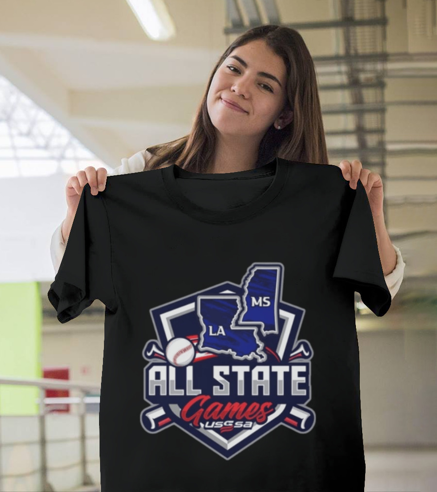 USSSA All State Games Louisiana Mississippi Baseball Event T-Shirt