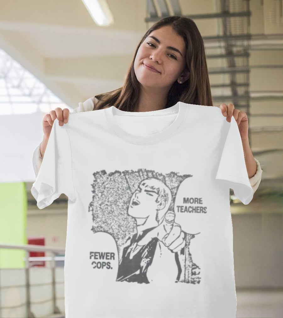 More Teachers Fewer Cops Eikichi Onizuka Great Teacher Onizuka Anime Manga Series T-Shirt