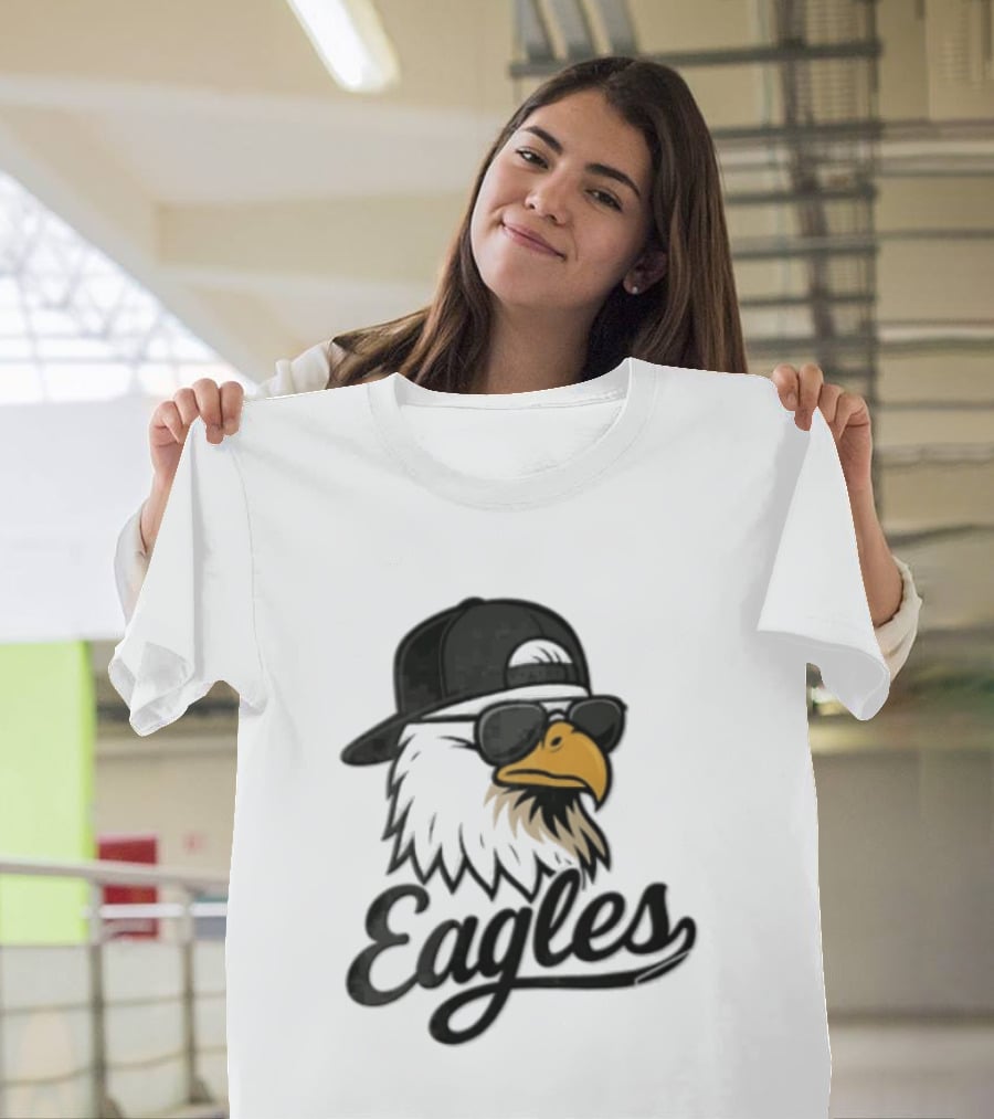 Philadelphia Eagles Eagle Sunglasses Baseball Cap Sports Fan T-Shirt