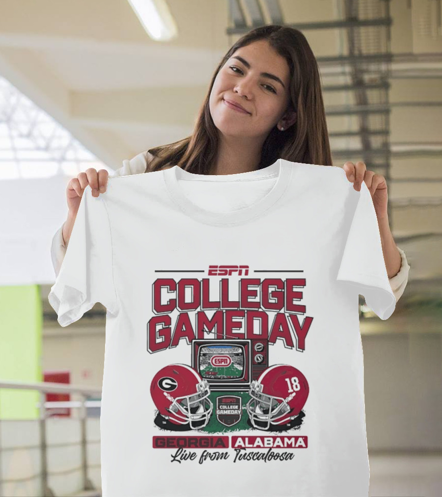 ESPN College GameDay Georgia Alabama Live From Tuscaloosa T-Shirt