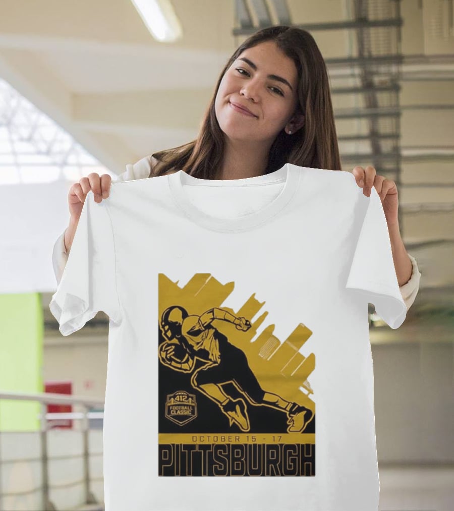 Pittsburgh 412 Football Classic October 15 17 Running Player T-Shirt