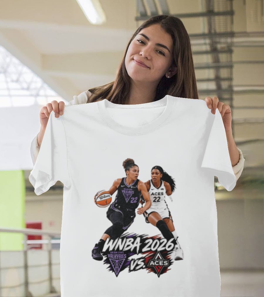 WNBA 2026 Golden State Valkyries Vs Las Vegas Aces T-Shirt