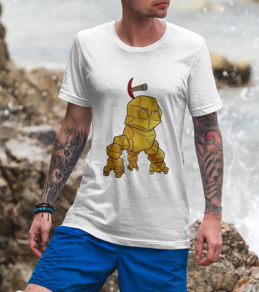 San Francisco 49ers Gold Rock Golem Miner Pickaxe T-Shirt