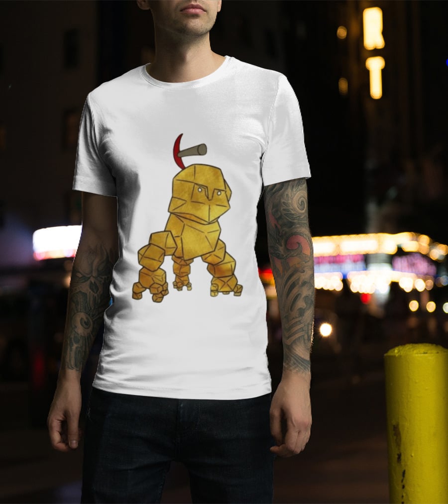 San Francisco 49ers Gold Rock Golem Miner Pickaxe T-Shirt