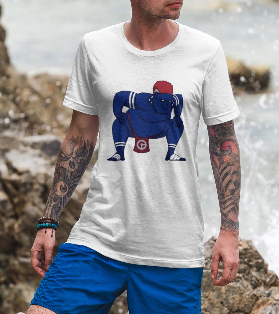 Hariyama Pokemon New York Giants Sumo Wrestler T-Shirt