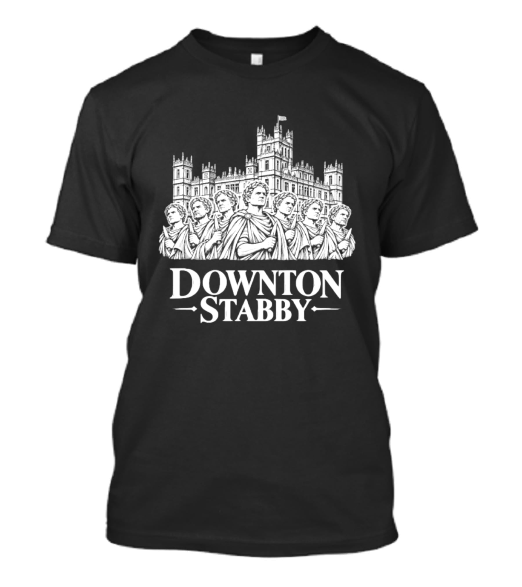 Roman Downton Stabby Julius Caesar Assassins Ancient Rome T-Shirt