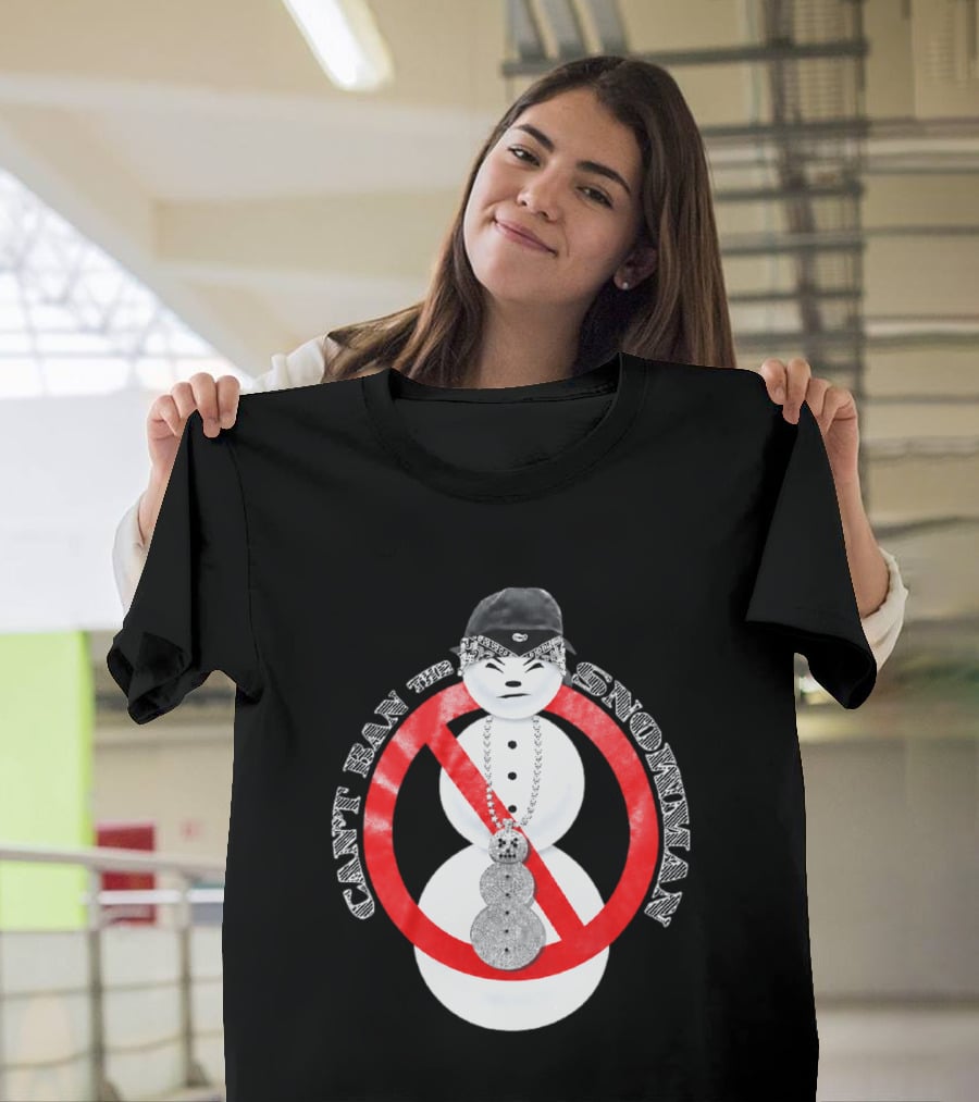 Can't Ban The Snowman Hip Hop Streetwear T-Shirt