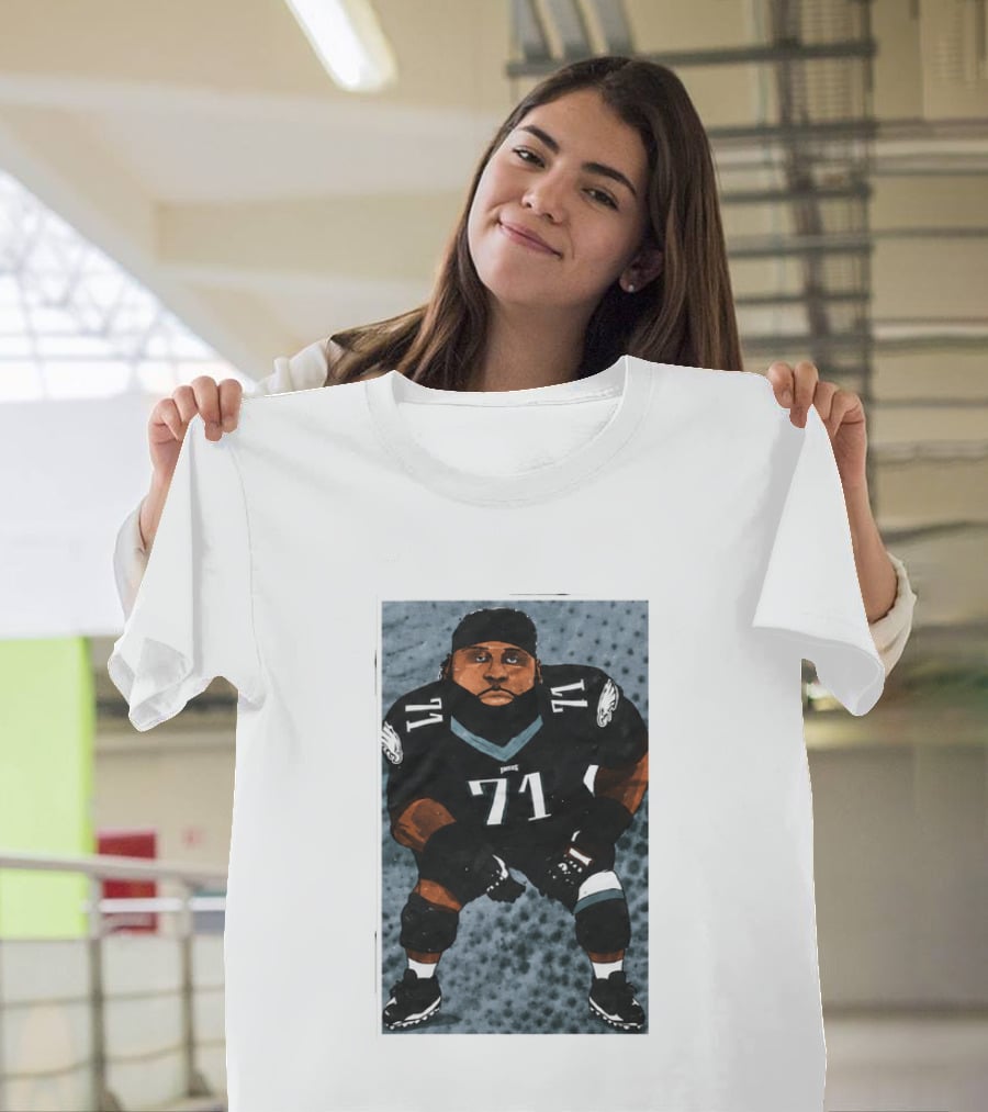 Lane Johnson Jason Peters Philadelphia Eagles Number 71 Football Player T-Shirt