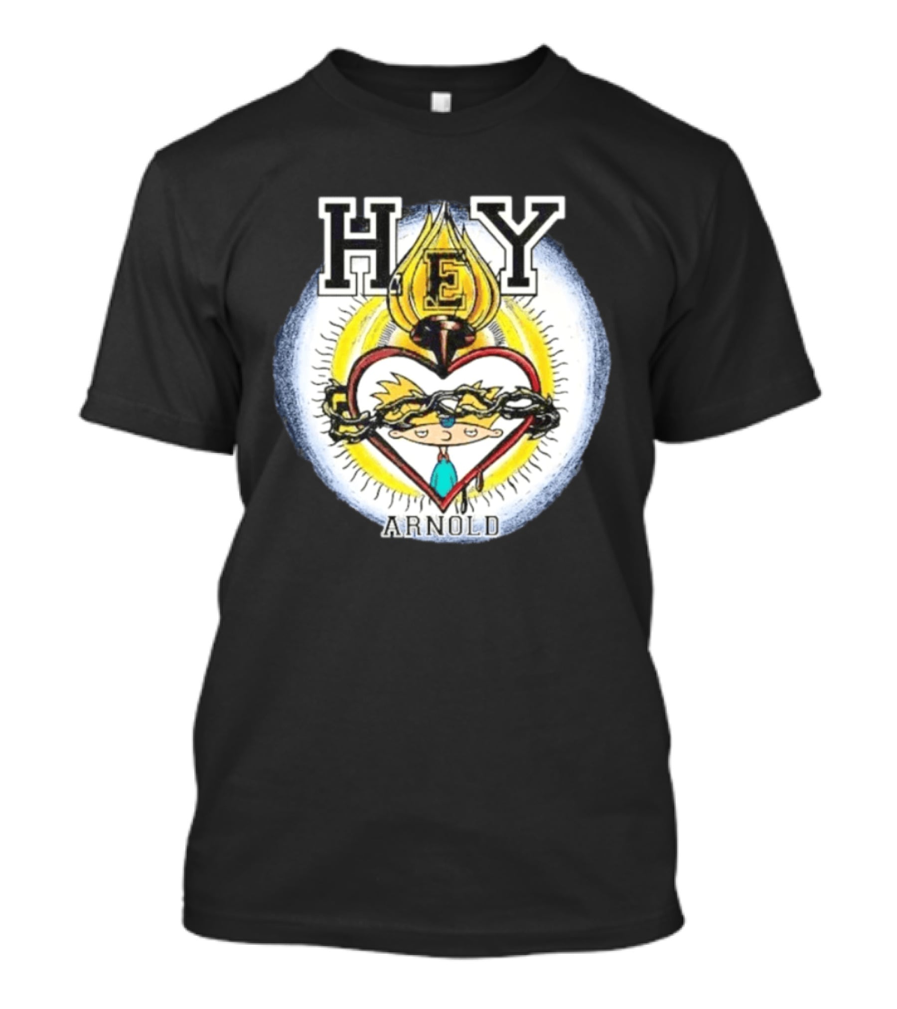 Hey Arnold Sacred Heart Nickelodeon Bootleg T-Shirt