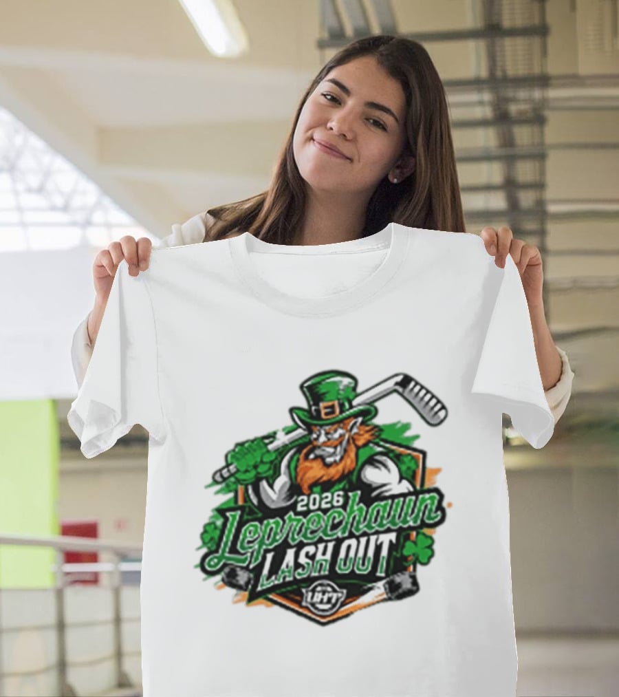 2026 Leprechaun Lash Out Hockey Logo Irish Hockey Players T-Shirt