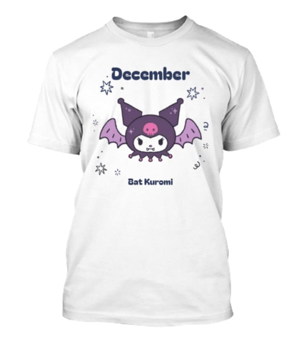 December Bat Kuromi Spooky Sanrio Halloween T-Shirt