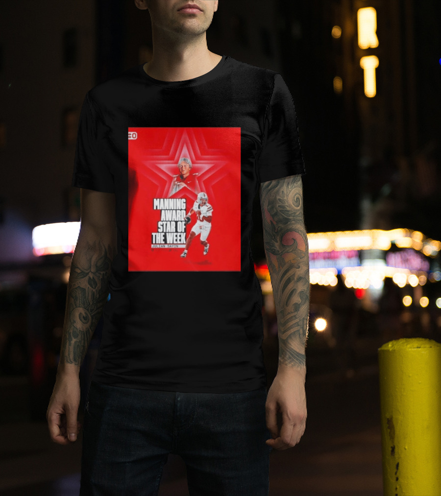Manning Award Star Of The Week Julian Sayin Ohio State Buckeyes T-Shirt